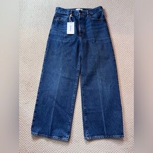 Frame Denim Pixie Collegiate Wide Leg Jeans in Galactic